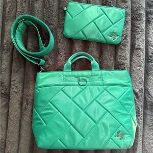 Lug Tenor 2 pc convertible crossbody with RFID protected pouch